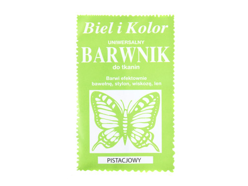 Fabric dye - Biel i kolor - pistachio, 10 g