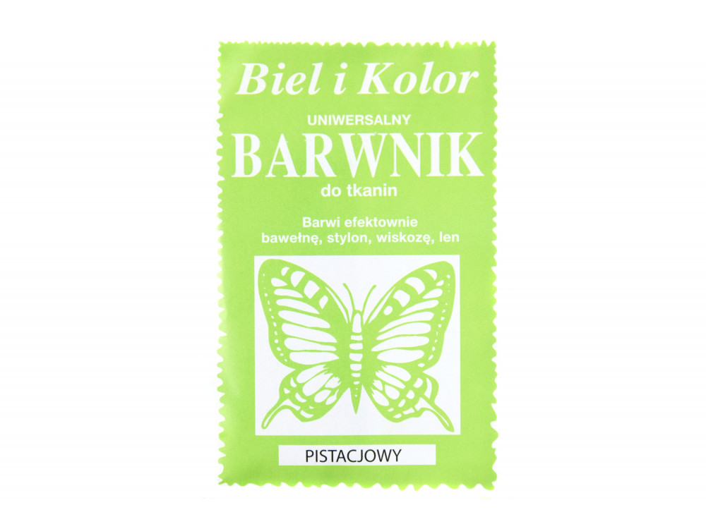 Fabric dye - Biel i kolor - pistachio, 10 g