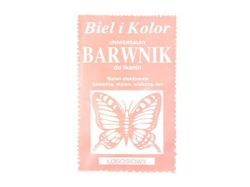 Fabric dye - Biel i kolor - salmon pink, 10 g