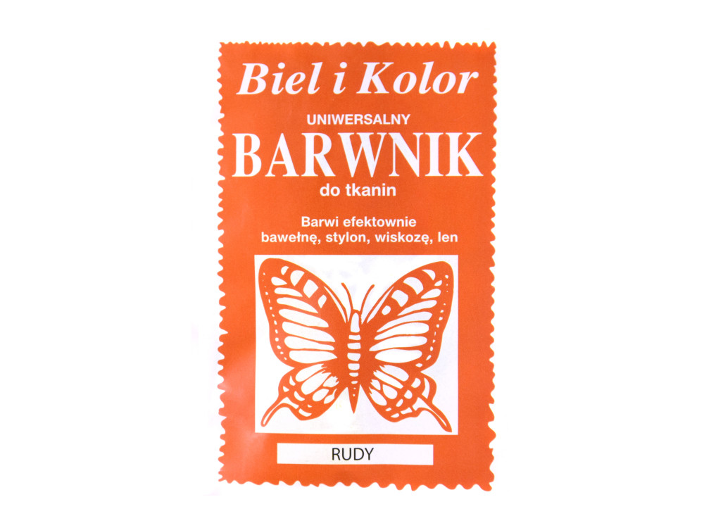 Barwnik do tkanin - Biel i kolor - rudy, 10 g