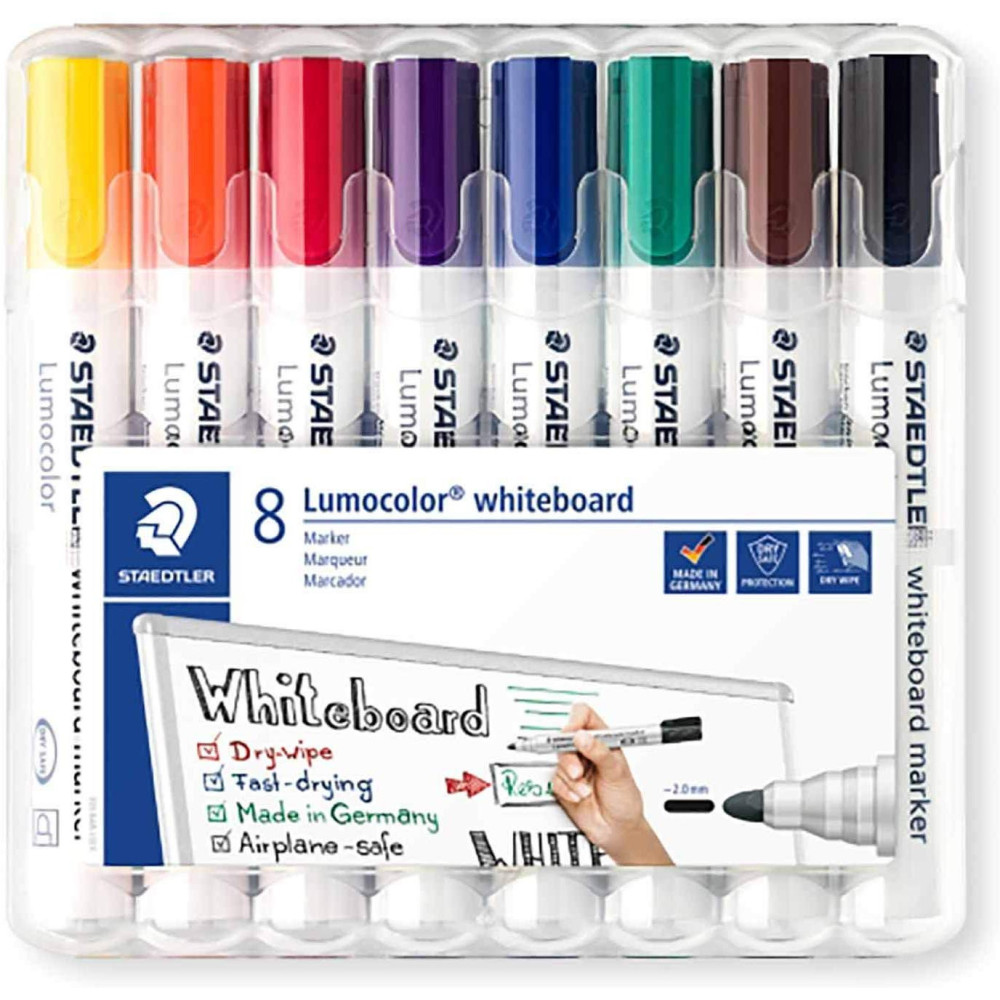 Whiteboard Lumocolor markers - Staedtler - 8 colors