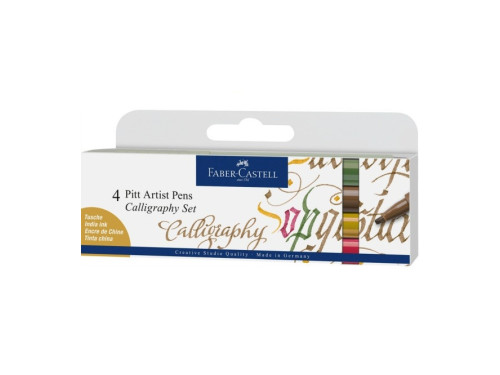 Pitt Artist Pens 2 Calligraphy Set - Faber-Castell - 4 pcs.