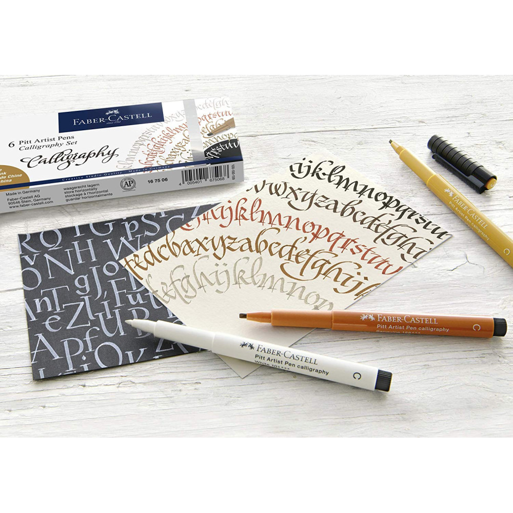 Pitt Artist Pens Calligraphy Set - Faber-Castell - 6 pcs.