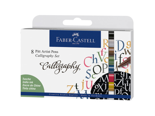 Pitt Artist Pens Calligraphy Set - Faber-Castell - 8 pcs.