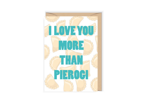 Greeting card - Cudowianki - More Than Pierogi, 12 x 17 cm