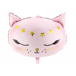 Foil balloon Kitten - pink, 36 x 48 cm
