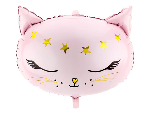 Foil balloon Kitten - pink, 36 x 48 cm
