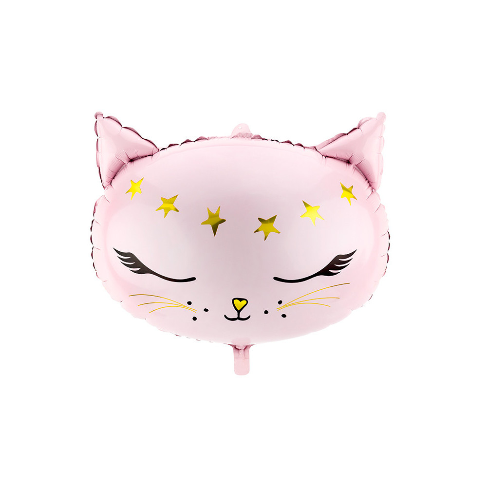 Foil balloon Kitten - pink, 36 x 48 cm