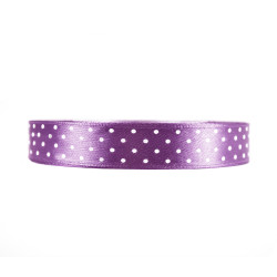 Polka Dot Ribbon - light violet, 12 mm x 22 m
