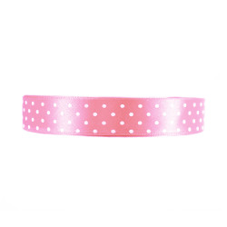 Polka Dot Ribbon - light pink, 12 mm x 22 m