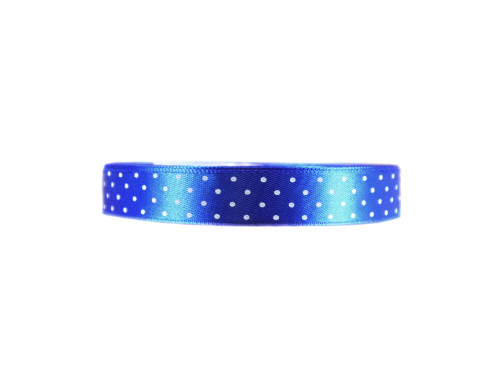 Polka Dot Ribbon - deep blue, 12 mm x 22 m