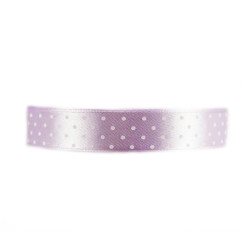 Polka Dot Ribbon - lavender, 12 mm x 22 m