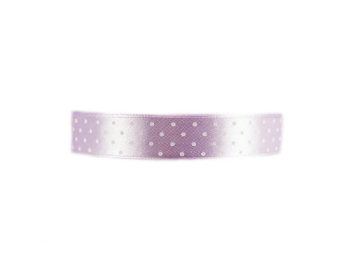 Polka Dot Ribbon - lavender, 12 mm x 22 m