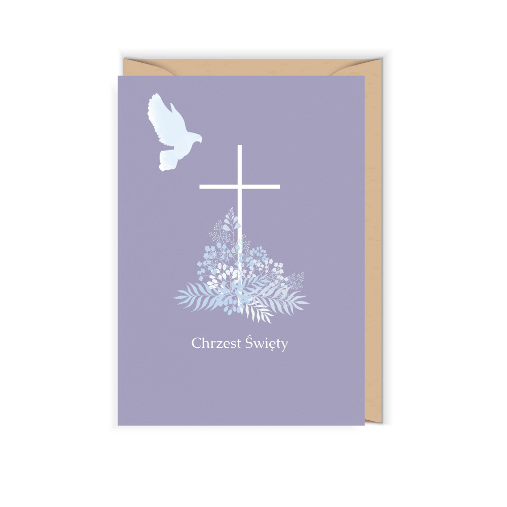 Greeting card - Cudowianki - Blue dove, 12 x 17 cm