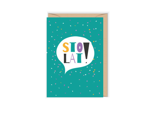 Greeting card - Cudowianki - Sto Lat!, 12 x 17 cm