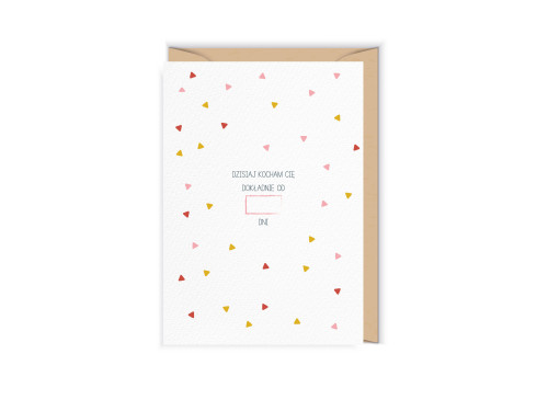 Greeting card - Cudowianki - Kocham Cię, 12 x 17 cm