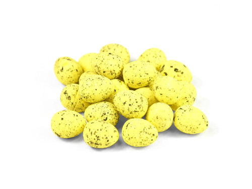 Polystyrene eggs spotted 18 x 25 mm 50 pcs. - Yellow