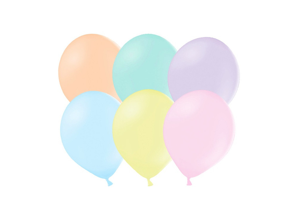 Balony Strong - pastelowe, 23 cm, 50 szt.