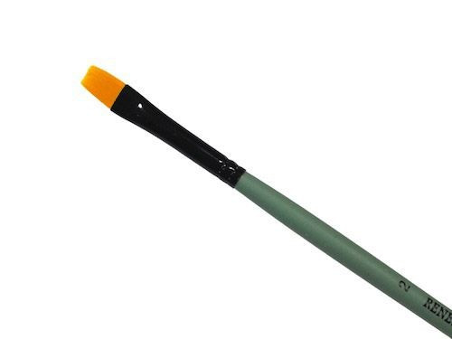 Flat, synthetic, 1006F series brush - Renesans - short handle, no. 2