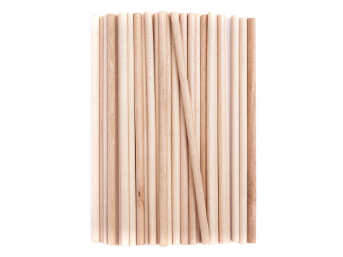 Creative round sticks - DpCraft - natural, 50 pcs.