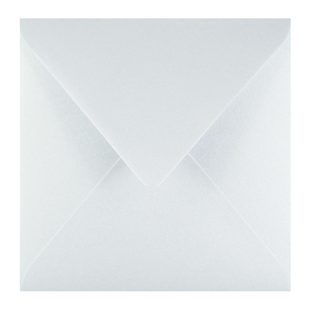 Curious Metallics envelope 120g - K4, White Silver
