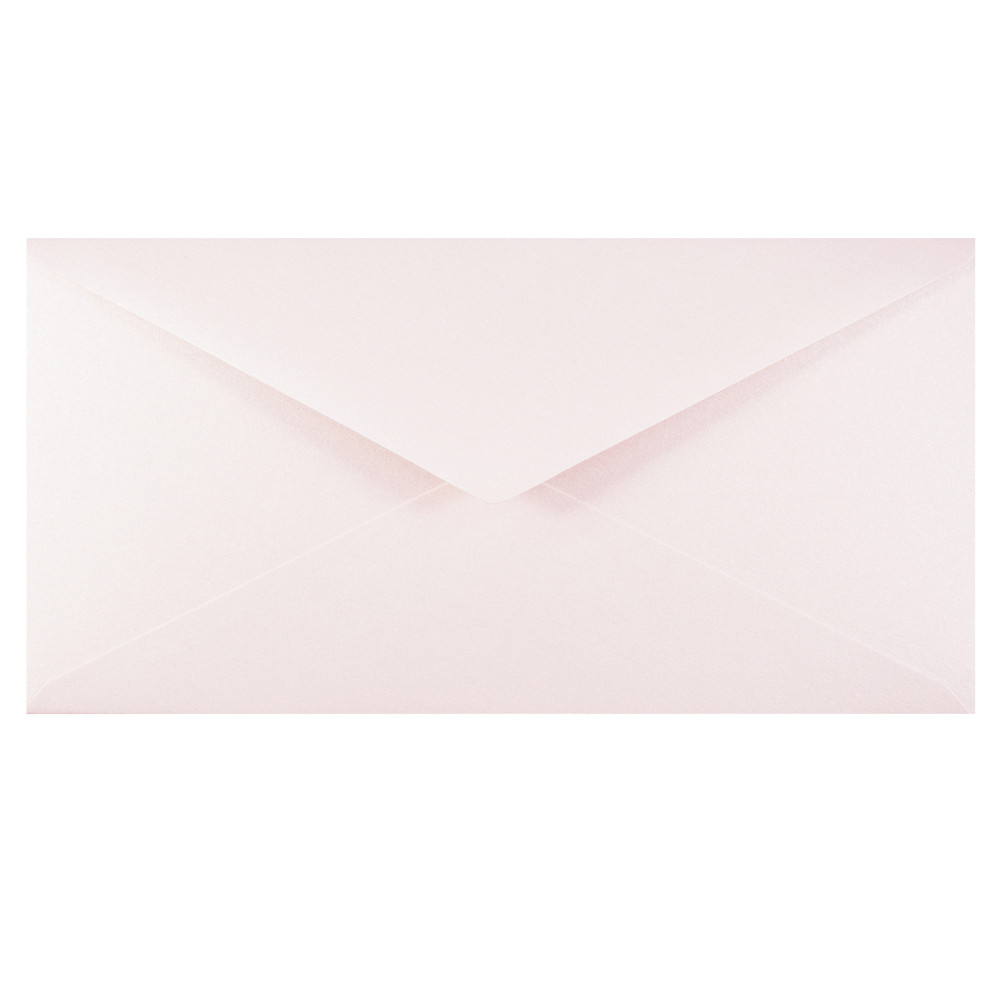 Curious Metallics envelope 120g - DL, Pink Quartz, light pink