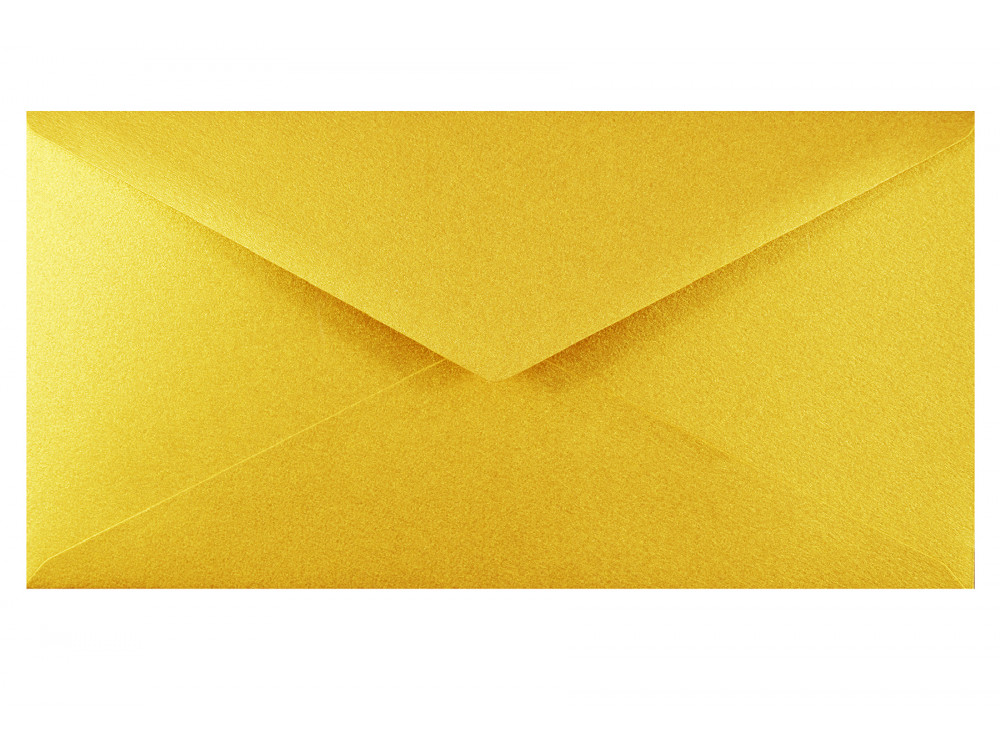 Koperta Curious Metallics 120g - DL, Super Gold, złoty