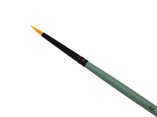 Round, synthetic, 1006R series brush - Renesans - short handle, no. 0