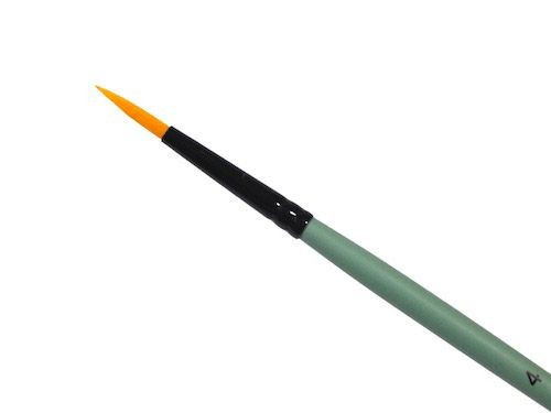 Round, synthetic, 1006R series brush - Renesans - short handle, no. 4