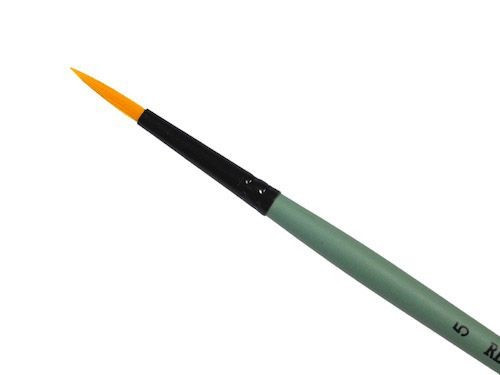 Round, synthetic, 1006R series brush - Renesans - short handle, no. 5