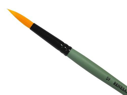 Round, synthetic, 1006R series brush - Renesans - short handle, no. 12