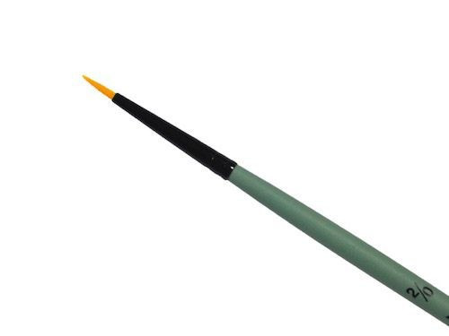 Round, synthetic, 1006R series brush - Renesans - short handle, no. 2/0