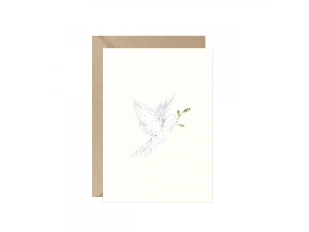 Greeting card A6 - Paperwords - Dove