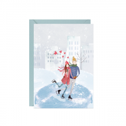 Greeting card A6 - Paperwords - Rink