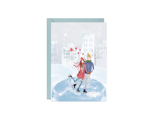 Greeting card A6 - Paperwords - Rink