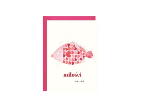 Greeting card A6 - Paperwords - Miłości bez ości