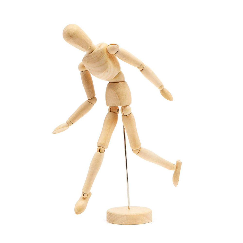 Wooden mannequin for drawing lessons - Leniar - 30 cm