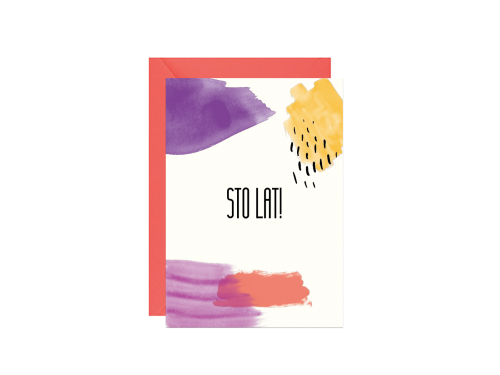 Greeting card - Paperwords - Happy Birthday, 10,5 x 14,8 cm