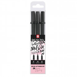 Pigma Brush Pen Hand-lettering May & Berry Set - Sakura - black, 3 pcs.