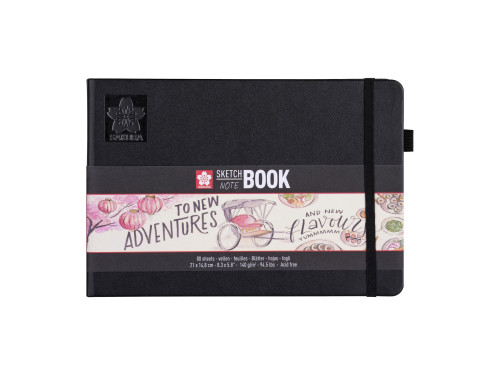 Sketch, note book - Sakura - cream white, 21 x 15 cm