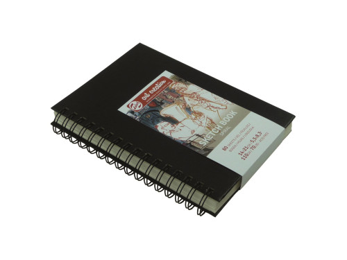 Spiral Sketch Book 14 x 21 cm - Talens Art Creation - black, 110 g, 80 sheets