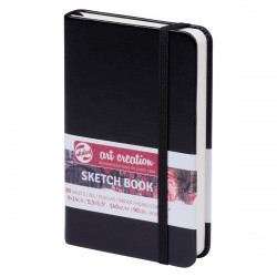 Sketch Book 9 x 14 cm - Talens Art Creation - black, 140 g, 80 sheets