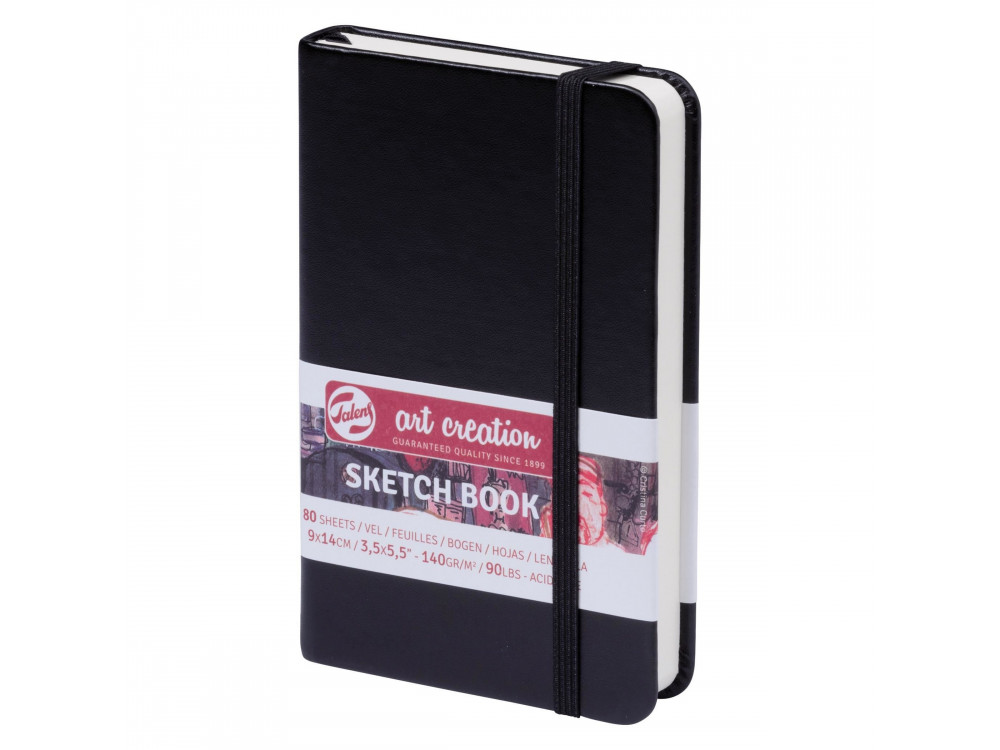 Sketch Book 9 x 14 cm - Talens Art Creation - black, 140 g, 80 sheets