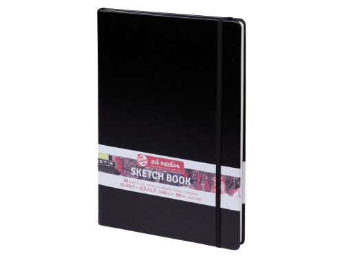 Sketch Book 21 x 30 cm - Talens Art Creation - black, 140 g, 80 sheets
