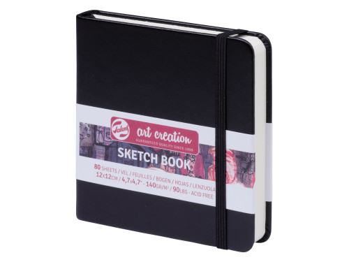 Sketch Book 12 x 12 cm - Talens Art Creation - black, 140 g, 80 sheets
