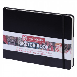 Sketch Book 15 x 21 cm - Talens Art Creation - black, 140 g, 80 sheets