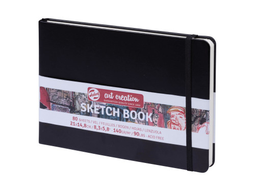 Sketch Book 15 x 21 cm - Talens Art Creation - black, 140 g, 80 sheets