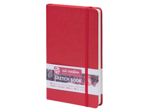 Sketch Book 13 x 21 cm - Talens Art Creation - red, 140 g, 80 sheets