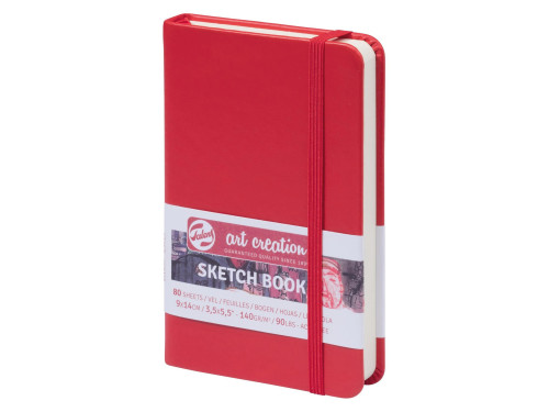 Sketch Book 9 x 14 cm - Talens Art Creation - red, 140 g, 80 sheets