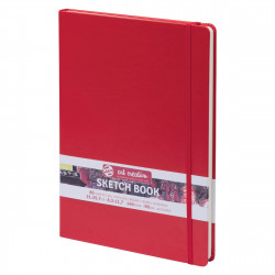 Sketch Book 21 x 30 cm - Talens Art Creation - red, 140 g, 80 sheets